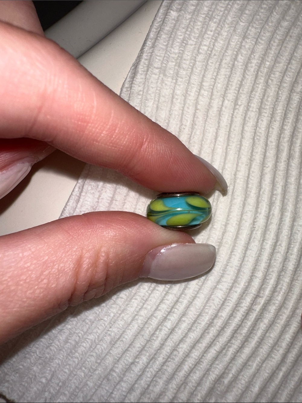 Glass Heart & Floral Lampwork Bead Set - Picture 3 of 4